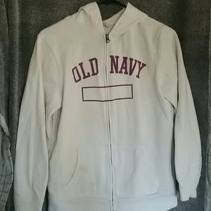 Old Navy white hoodie